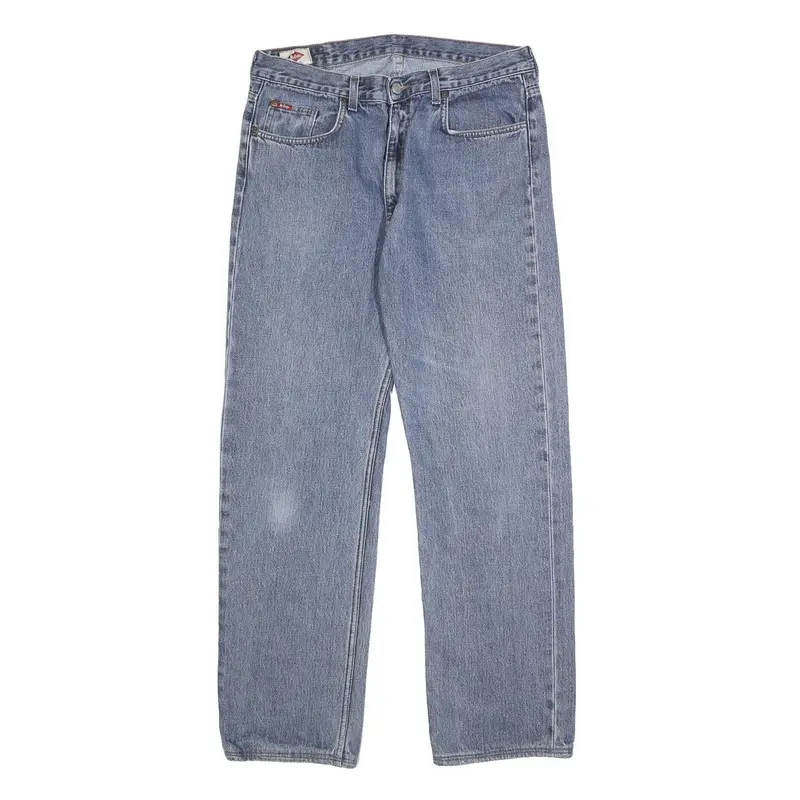 Lee Cooper Mens Regular Fit Straight Blue Denim Light Wash Jeans W31 L30 1