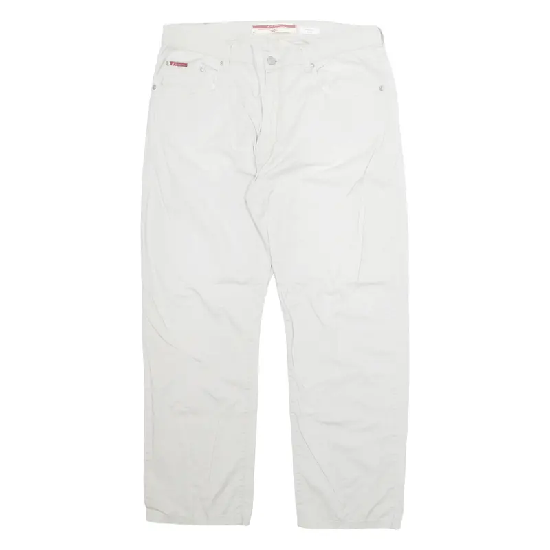 Lee Cooper Mens Trousers Beige Loose Straight W34 L28 1