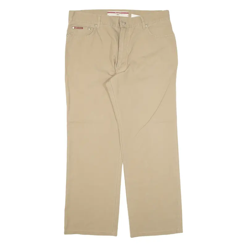 Lee Cooper Mens Trousers Beige Relaxed Straight W34 L28 1