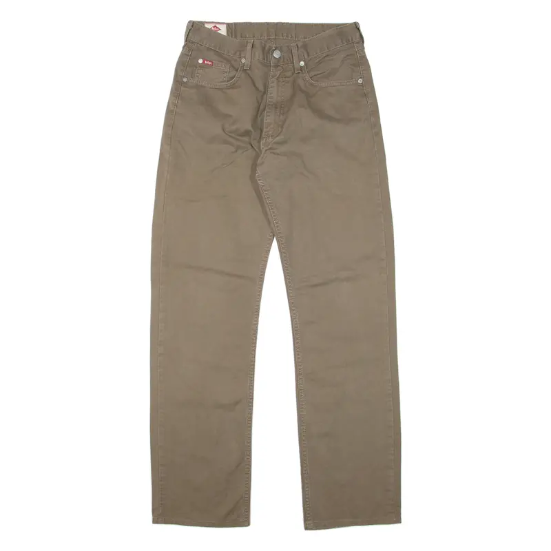 Lee Cooper Mens Trousers Green Regular Straight W30 L32 1