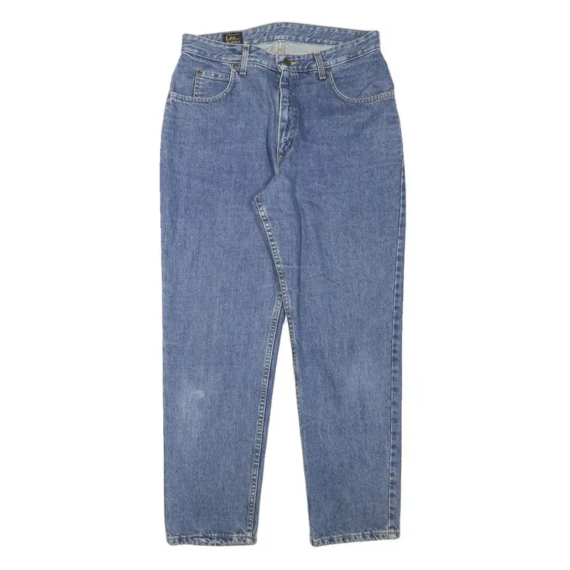 Lee Mens Relaxed Blue Denim Jeans W32 L29 Classic Cotton Blend Zip 1
