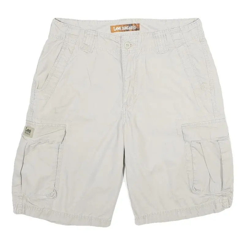 Lee Mens Shorts Beige Casual Cotton Cargo M W31 Pockets Comfortable Summer 1