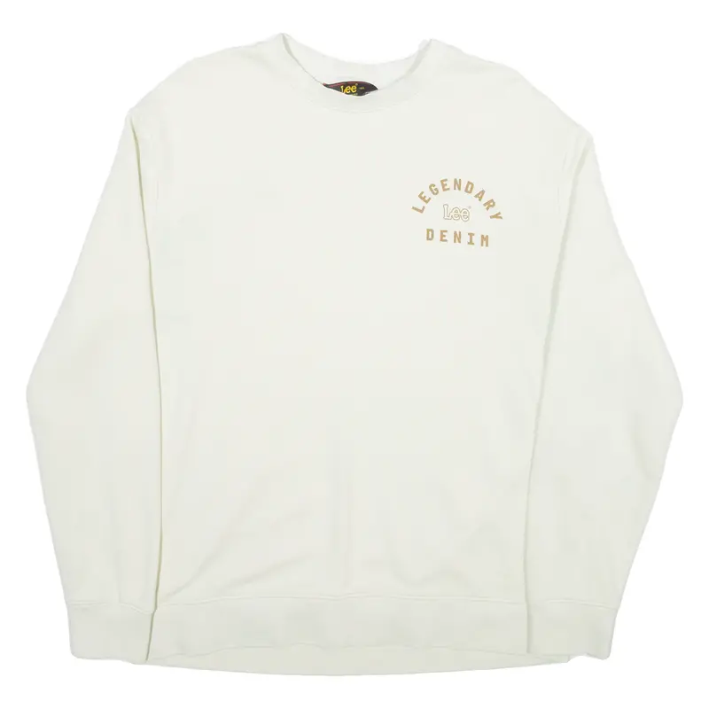Lee Mens Sweatshirt Cream L 1