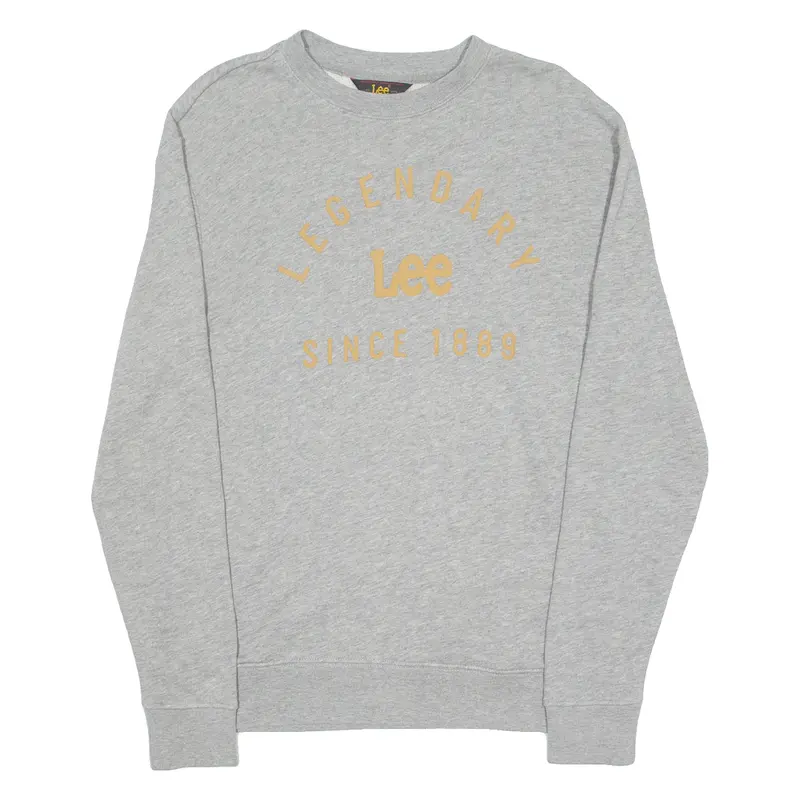 Lee Mens Sweatshirt Grey Crew Neck S 1