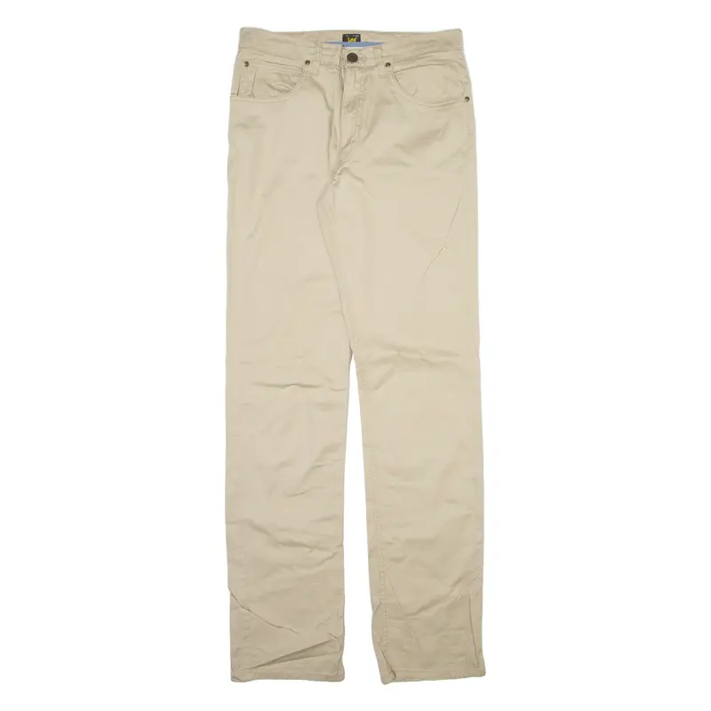 Lee Mens Trousers Beige Slim Straight W31 L34 1
