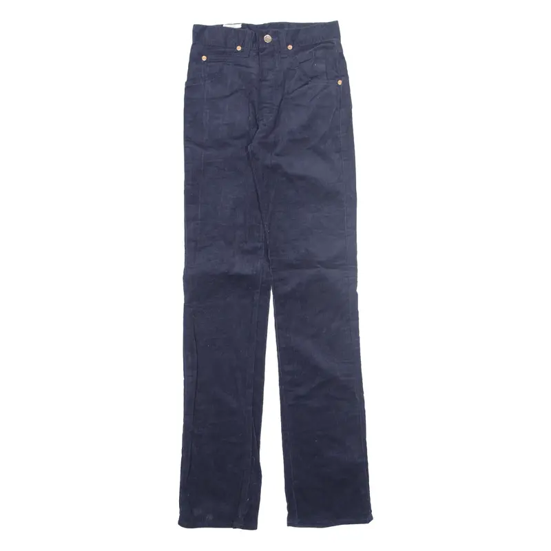 Lee Riders Womens Corduroy Trousers Blue Slim Straight 90S W26 L24 1