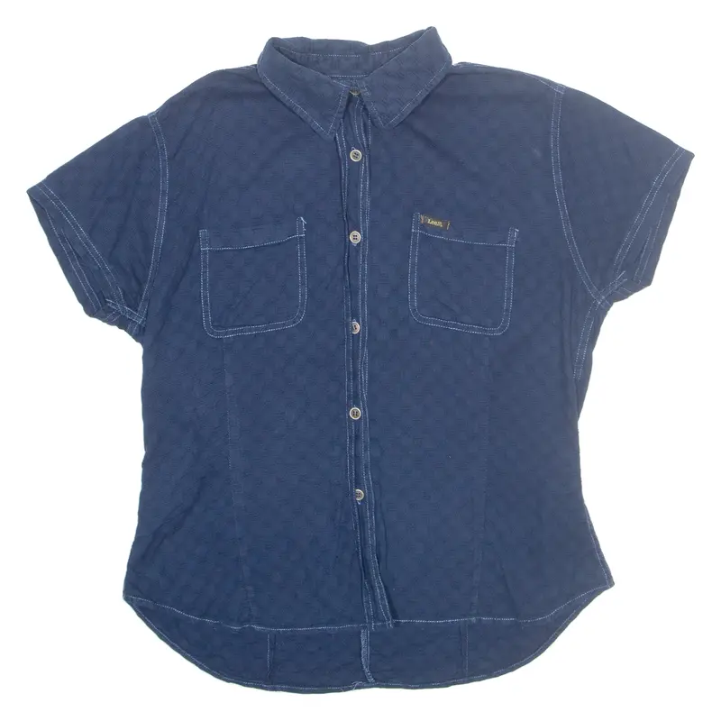Lee Womens Plain Shirt Blue L 1
