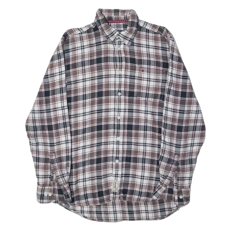 Lerros Mens Shirt White Check Long Sleeve L 1