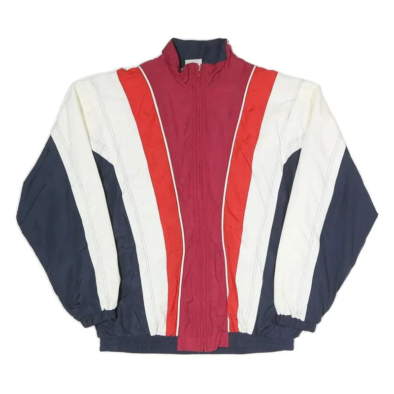 Lets Jet Womens Navy Red & Cream Colourblock Classic Jacket S Polyester Blend 1