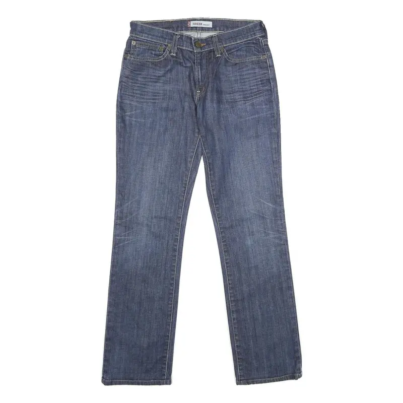 Levi's 10528 Womens Jeans Blue Regular Straight Denim Medium W28 L31 Classic Fit 1