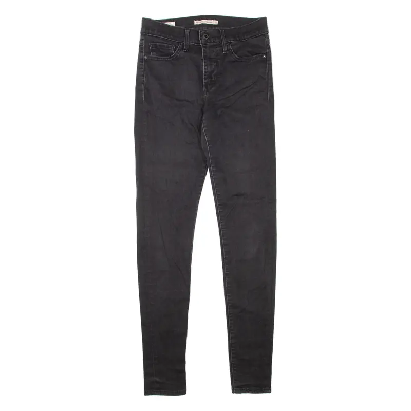 Levi's 310 Shaping Big E Womens Jeans Black Slim Skinny W27 L32 1