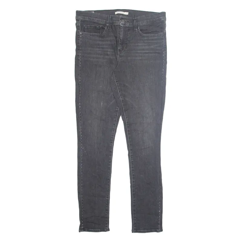 Levi's 311 Big E Womens Jeans Green Regular Skinny Stone Wash W31 L32 1