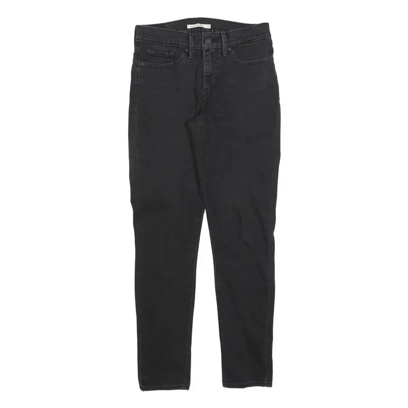 Levi's 311 Womens Black Slim Skinny Denim Jeans Cotton Blend W27 L29 Stretch 1