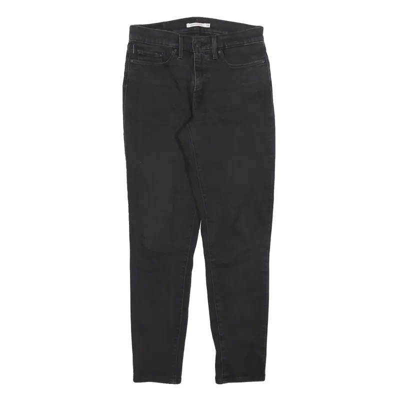 Levi's 311 Womens Slim Black Denim Jeans W28 L28 Stylish Zip Closure 1