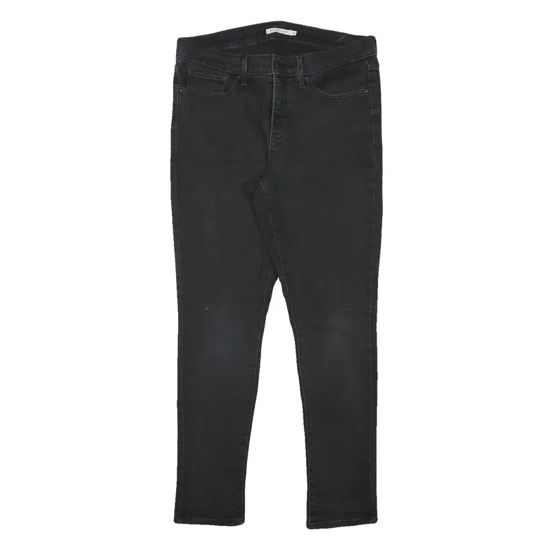 Levi's 311 Womens Slim Black Denim Medium Wash Jeans W32 L29 Slim Fit Zip 1