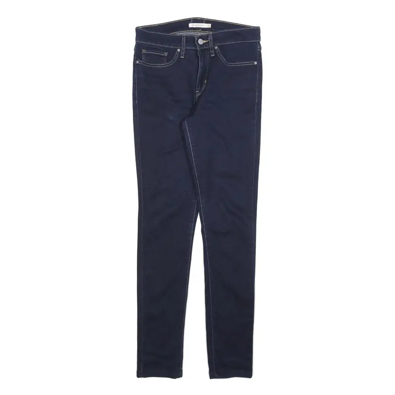 Levi's 311 Womens Slim Skinny Denim Dark W27 L30 Cotton Blend Zip Jeans 1