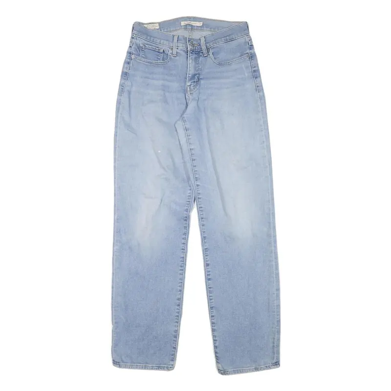 Levi's 314 Womens Jeans Blue Regular Straight Denim Light W26 L30 Classic Fit 1