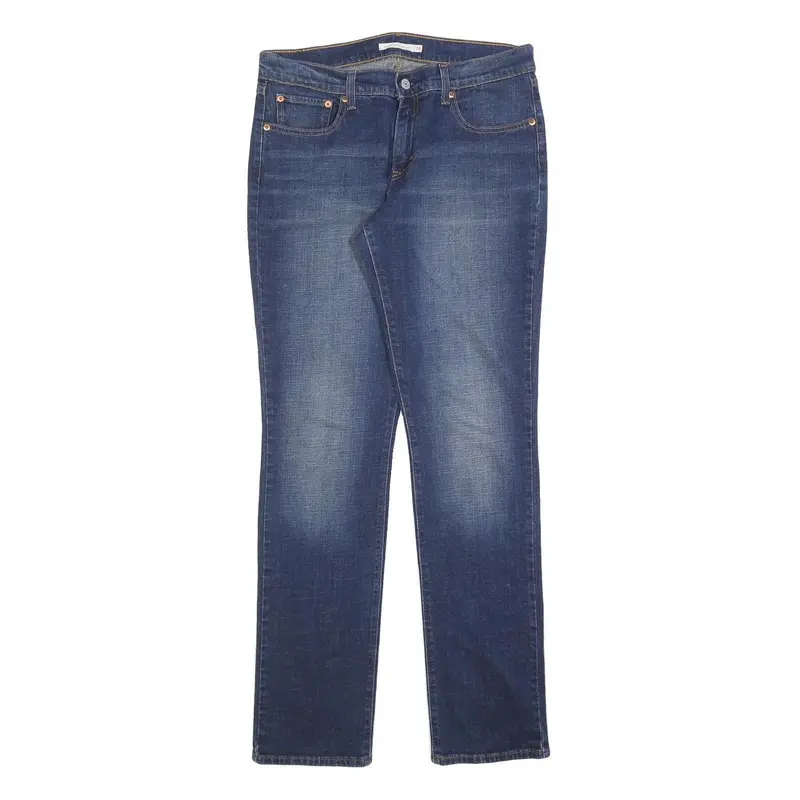 Levi's 414 Womens Jeans Blue Relaxed Straight Denim Medium W32 L34 Classic Fit 1