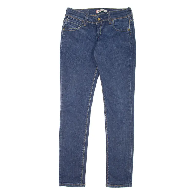 Levi's 473 Womens Jeans Blue Slim Skinny W30 L32 1