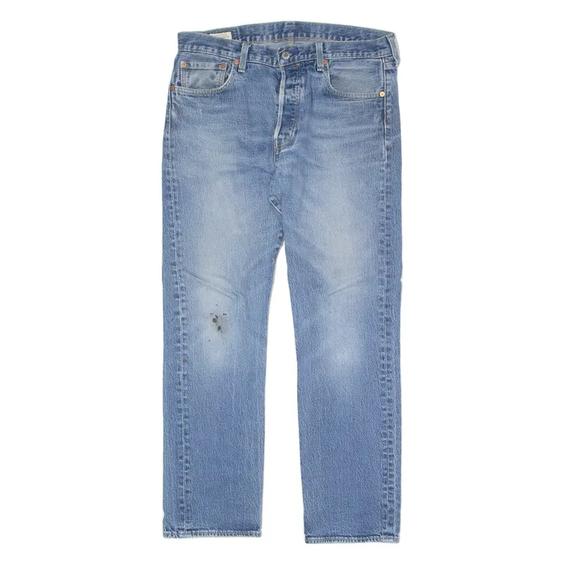 Levi's 501 Big E Jeans Mens Blue Regular Straight Stone Wash W34 L32 1