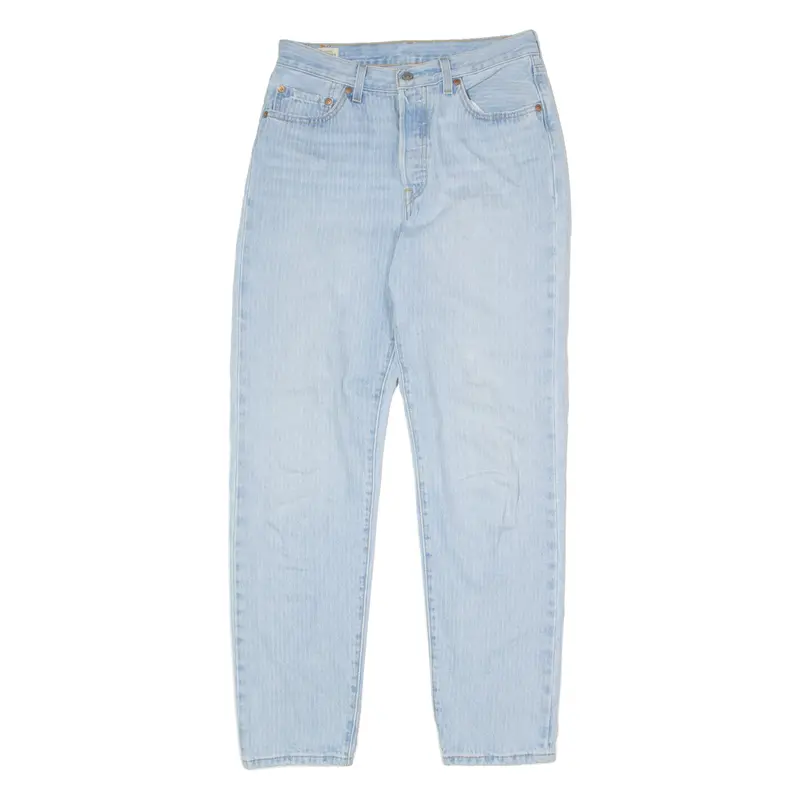 Levi's 501 Big E Jeans Pinstripe Mens Blue Regular Straight W28 L31 1
