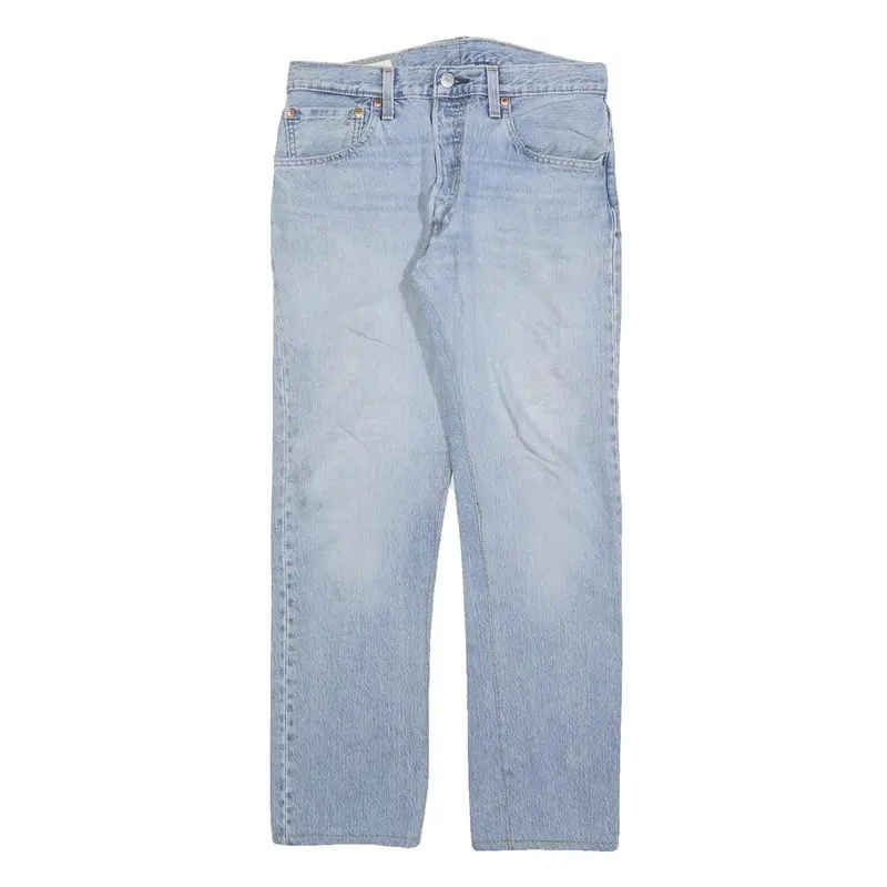 Levi's 501 Big E Mens Jeans Blue Regular Straight Denim Light W32 L27 Classic 1