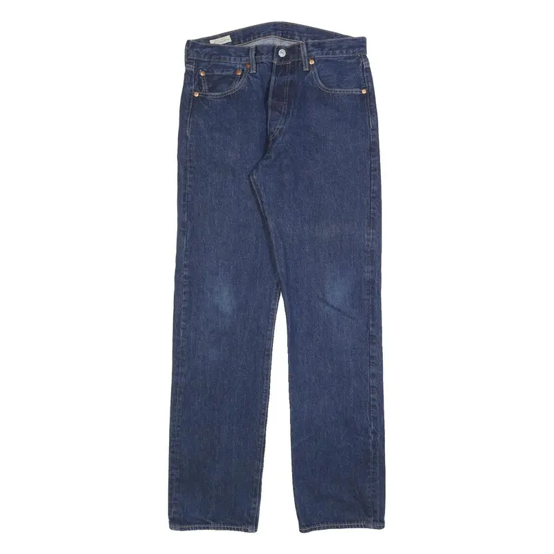 Levi's 501 Big E Mens Jeans Blue Regular Straight Denim Medium W33 L34 Classic 1