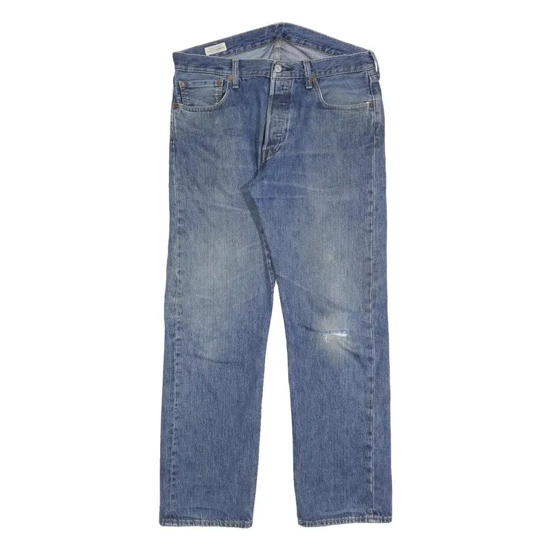 Levi's 501 Big E Mens Jeans Blue Regular Straight Denim Medium W34 L30 Vintage 1
