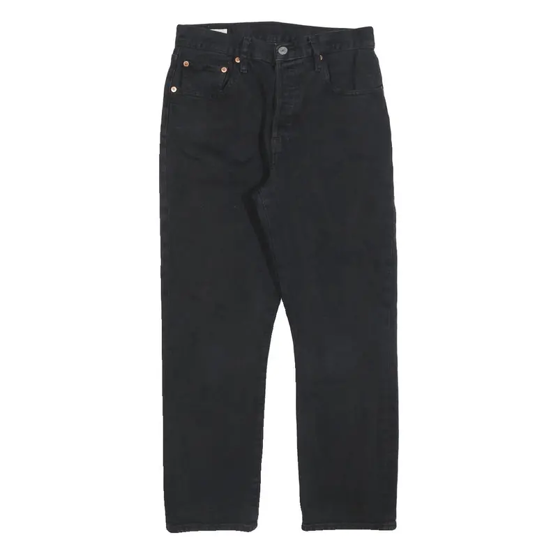 Levi's 501 Big E Womens Jeans Black Regular Straight Denim W27 L26 Classic Fit 1