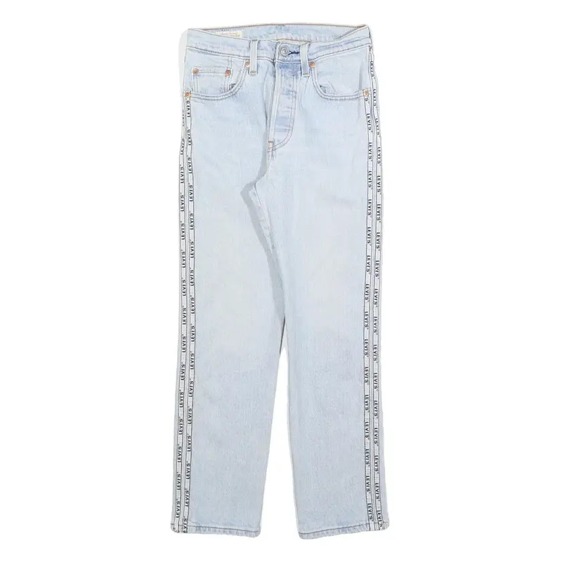 Levi's 501 Big E Womens Jeans Blue Regular Straight Denim Light W24 L26 Cotton 1