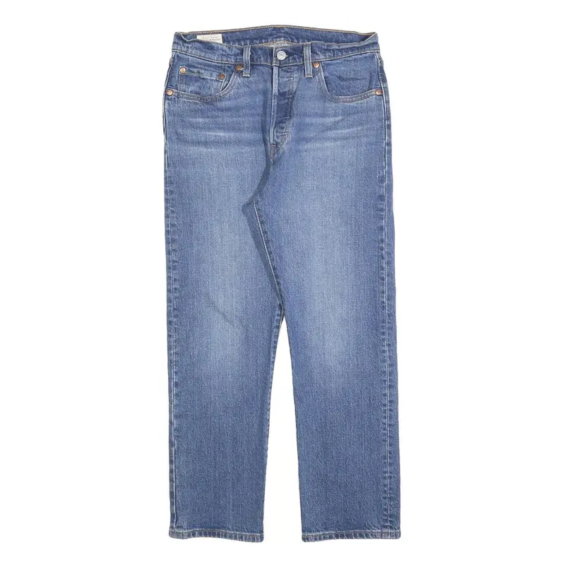 Levi's 501 Big E Womens Jeans Blue Regular Straight Denim Medium W28 L26 Classic 1