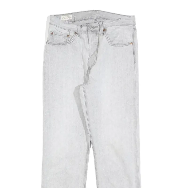 Levi's 501 Big E Womens Jeans Light Blue Regular Straight Denim W26 L28 Classic 2