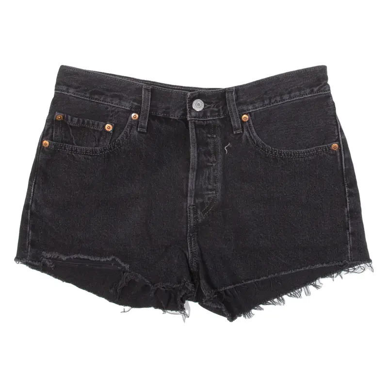 Levi's 501 Cut-Off Womens Denim Shorts Black M W29 1