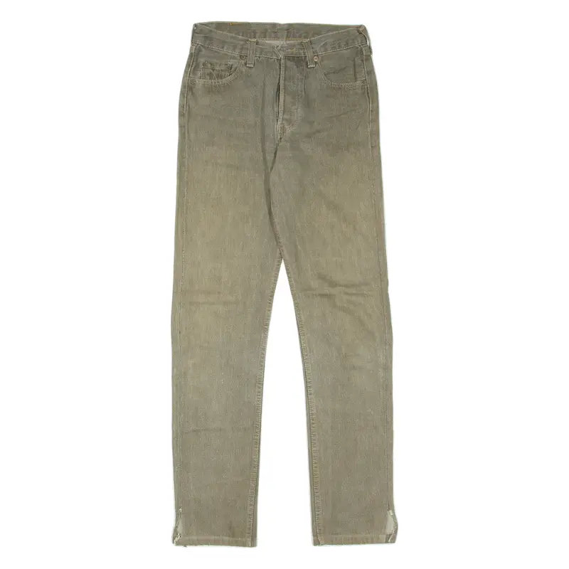 Levi's 501 Jeans Womens Green Regular Straight 90S W27 L31 1