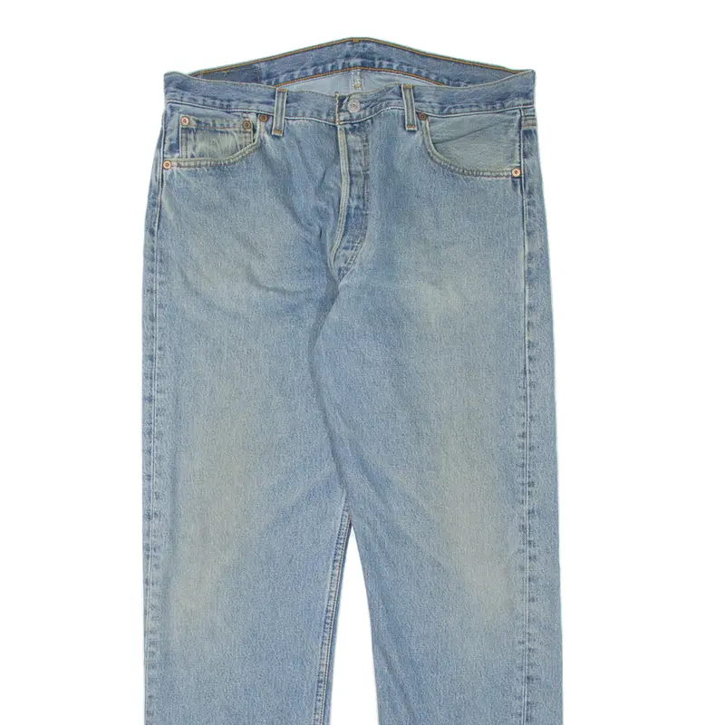 Levi's 501 Made In Usa Jeans Mens Blue Straight 90S Stone Wash W36 L32 2