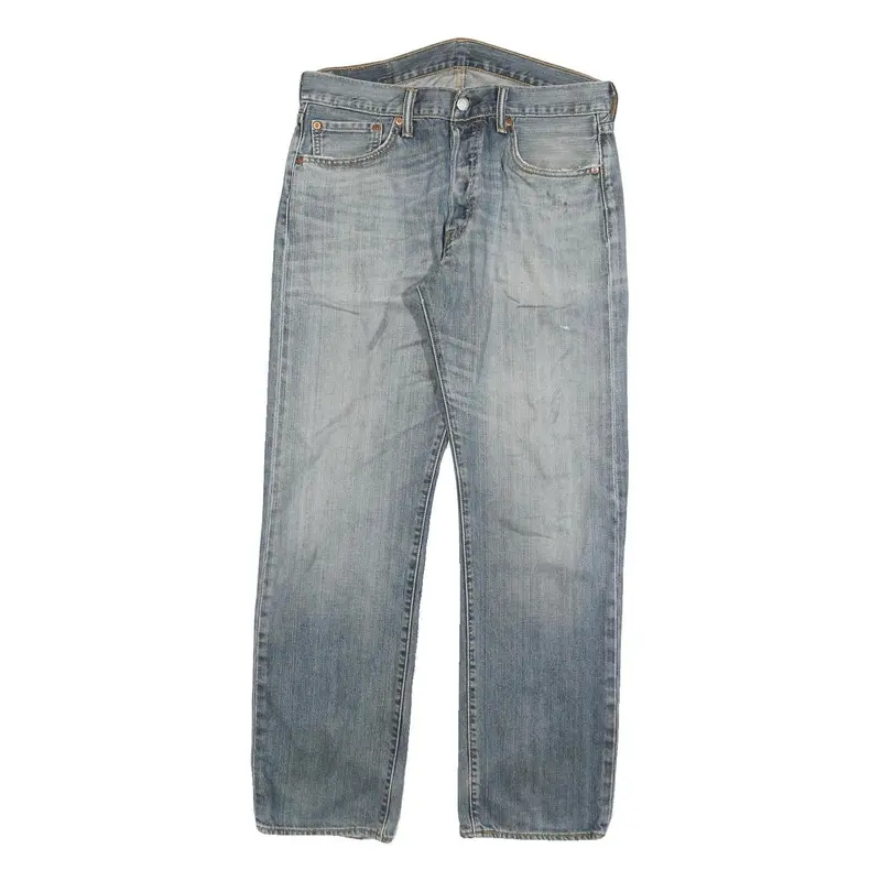 Levi's 501 Mens Regular Fit Straight Denim Light W32 L30 Classic Button Fly 1