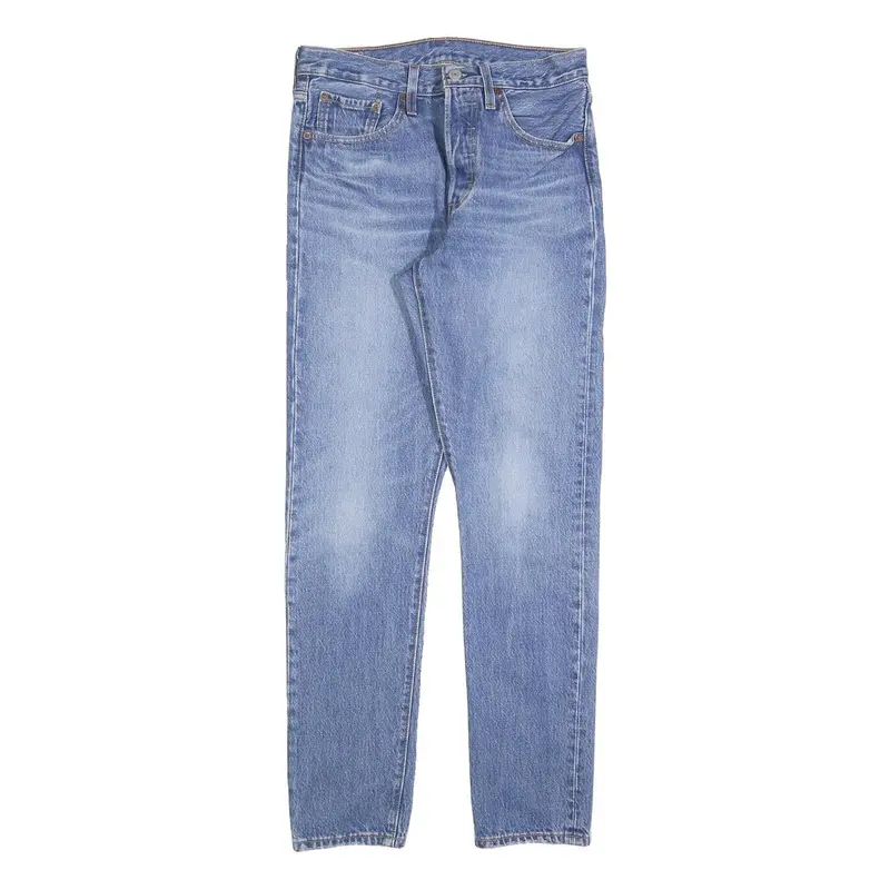 Levi's 501 S Big E Womens Jeans Blue Slim Skinny Denim Medium W27 L30 Classic 1