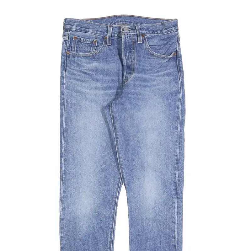Levi's 501 S Big E Womens Jeans Blue Slim Skinny Denim Medium W27 L30 Classic 2