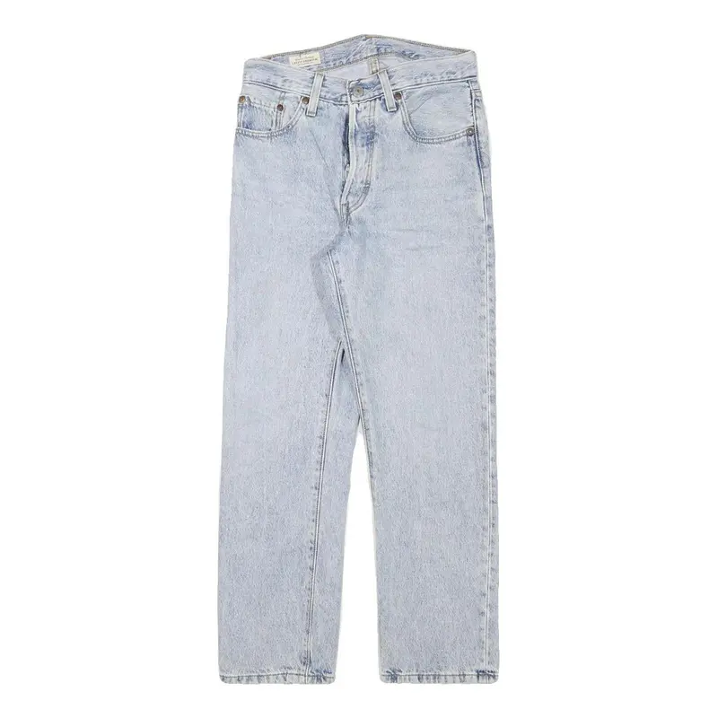 Levi's 501 Womens Jeans Blue Regular Straight Denim Light W26 L25 Classic Fit 1