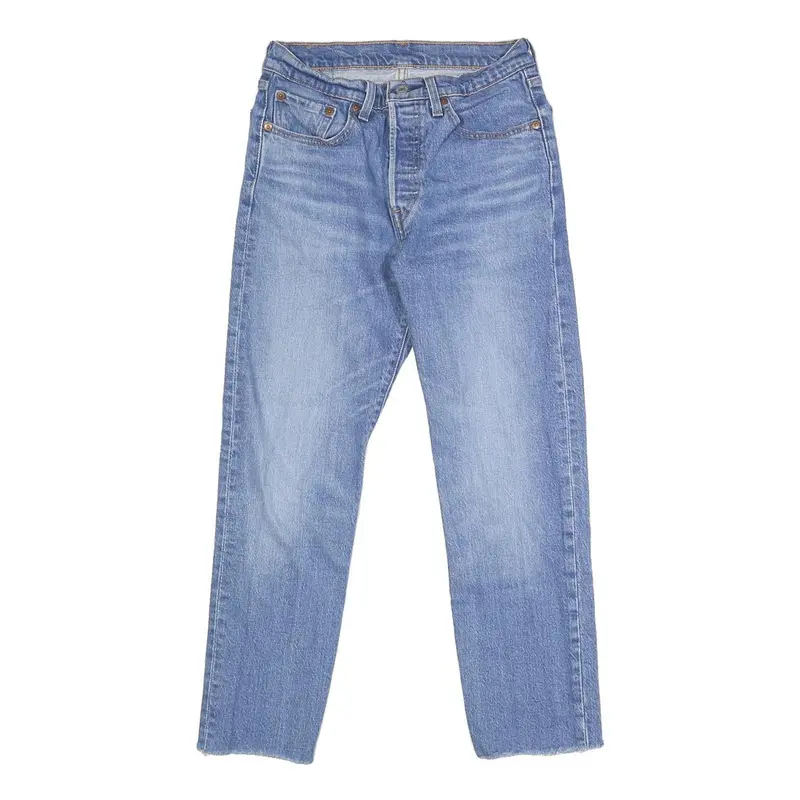 Levi's 501 Womens Jeans Blue Regular Straight Denim Light W26 L26 Button 1