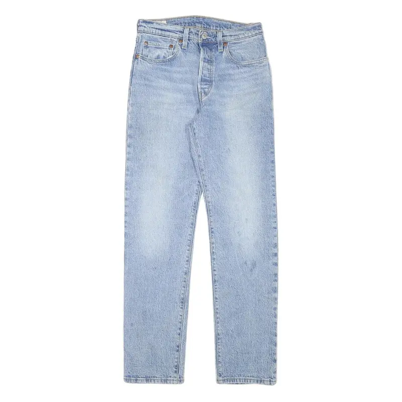 Levi's 501 Womens Jeans Blue Regular Straight Denim Light W26 L29 Classic Fit 1