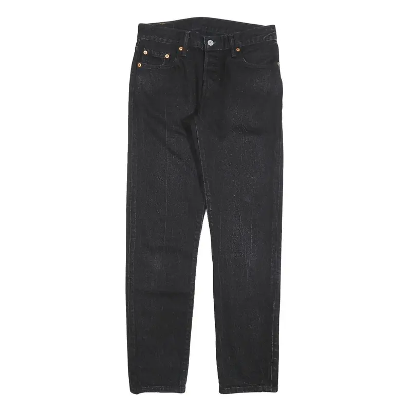 Levi's 501Ct Womens Jeans Black Classic Straight Denim Raw W28 L29 1