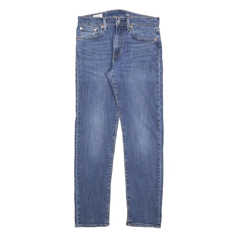 Levi's 502 Big E Mens Jeans Blue Slim Slim Cotton Blend W29 L32 Authentic 1