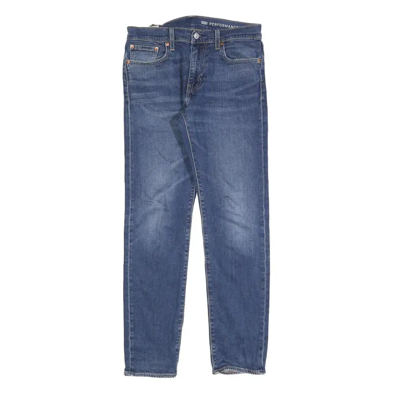 Levi's 502 Mens Blue Slim Straight Denim Cotton Blend Medium W30 L32 Zip Closure 1
