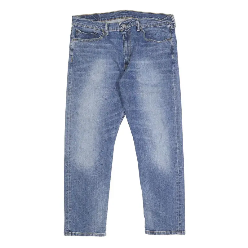 Levi's 502 Mens Jeans Blue Slim Straight Denim Medium W36 L27 Casual Stylish 1