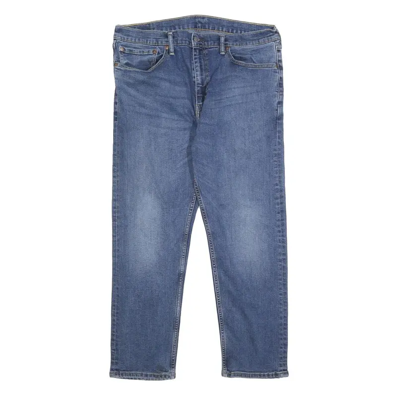 Levi's 502 Mens Jeans Blue Slim Straight Denim Medium W36 L29 Zip Closure 1