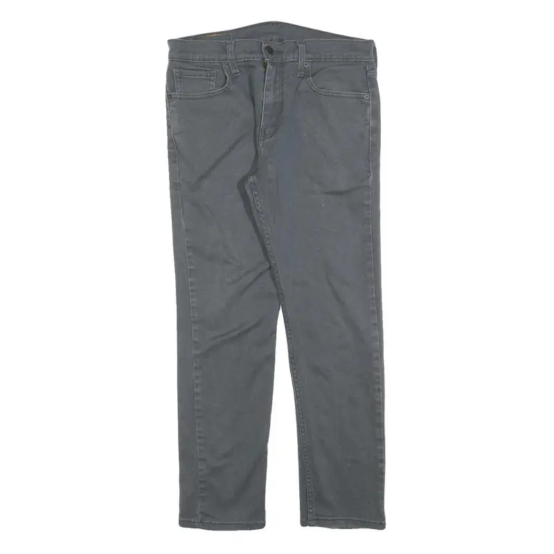 Levi's 502 Mens Jeans Grey Slim Slim Straight Denim Medium W30 L27 Zip Cotton 1