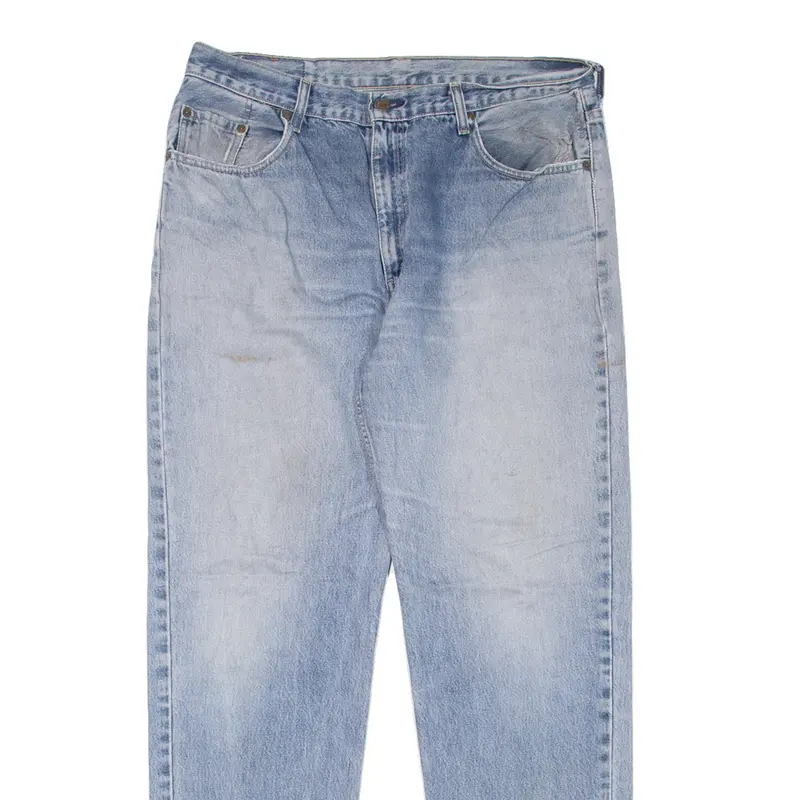 Levi's 504 Jeans Mens Blue Regular Straight Stone Wash W34 L34 2