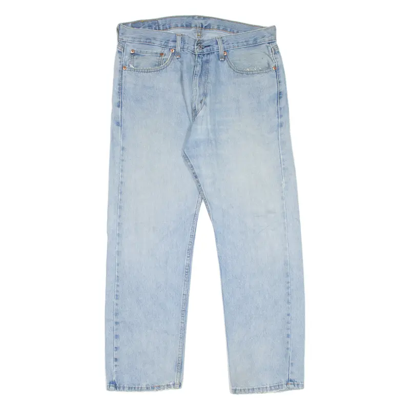 Levi's 505 Jeans Mens Blue Regular Straight Stone Wash W33 L28 1