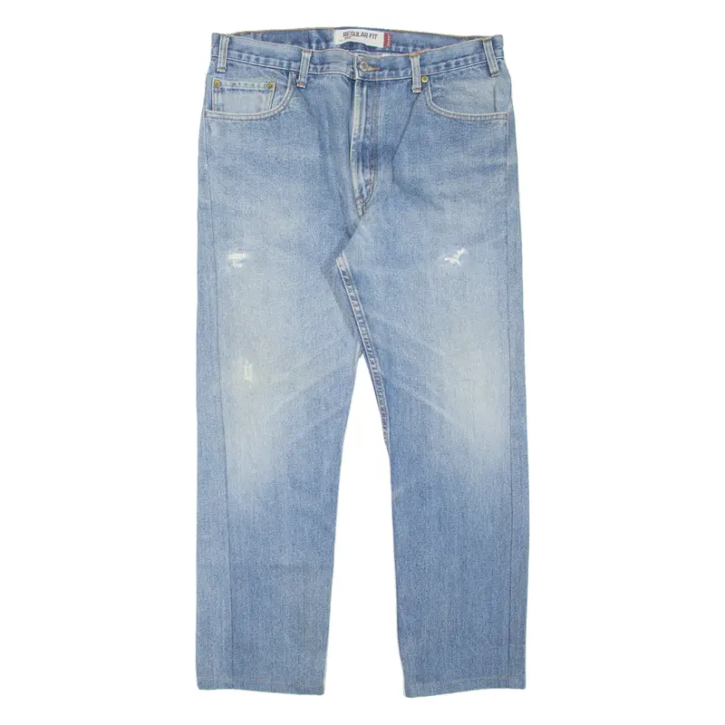 Levi's 505 Jeans Mens Blue Regular Straight Stone Wash W36 L30 1